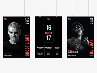 TNB 16/17 Season Materials art direction branding design posters