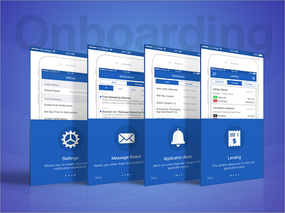 Dealer Mobile App Onboarding alerting alerts app cars design ipad loans mobile onboarding ui ux