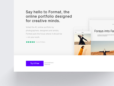 Sticky Button on Landing Page button cta devices format landing portfolio simple sticky web