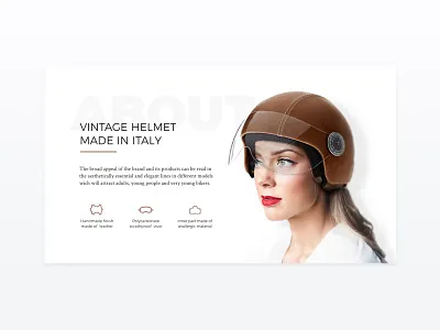 Vintage Helmets clean design workout girl helmet italy motorcycle scooter vespa vintage wdi white