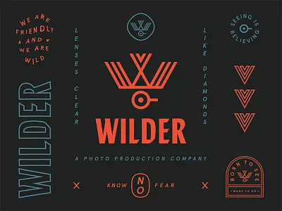 Wilder badge brand icon identity illustration logo seal typography