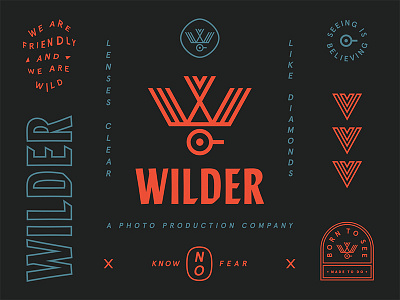 Wilder badge brand icon identity illustration logo seal typography