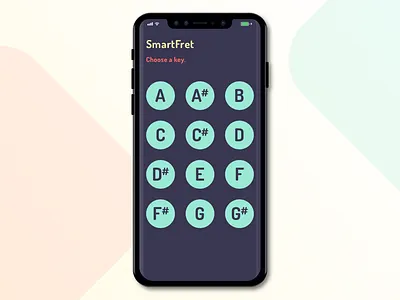 SmartFret – Keys Index app guitar ios ios 11 iphone iphone x mobile