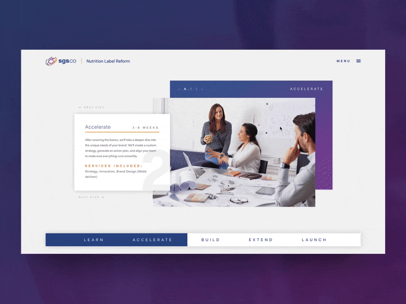 Sgsco — Nutrition Label Reform after clean color effects inspiration landing minimal motion scroll ui ux website