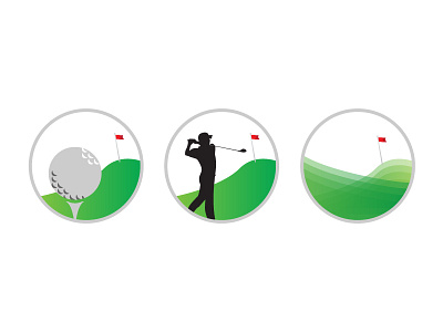 Golf Tourney Logo Concepts ball concepts golf graphic logo vector