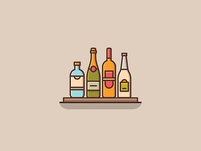 Bottles bottle bottles icon illustration logo milk wine
