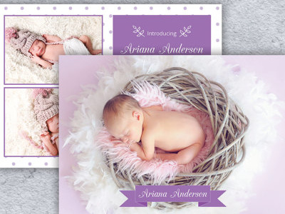 Birth Announcement Template announce announcement baby birth birth announcement boy girl photo photography shower