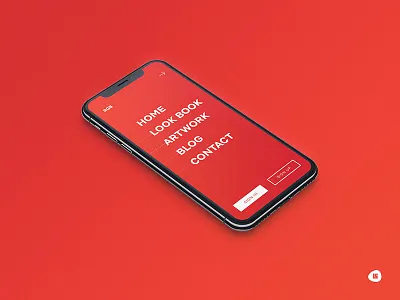 Minimal Menu for Mobile Screen design iphonex menu minimal simple