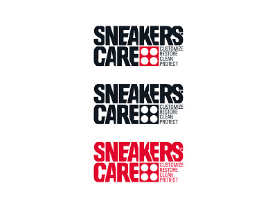 Sneakers Care Branding helvetica logo sneaker sneaker products sneakerhead vector