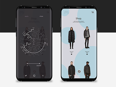 maze filter. fashion ui user experience user interface ux web design