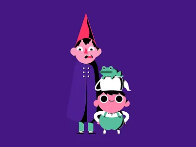 Wirt & Greg character children fan art frog greg illustration over the garden wall wirt