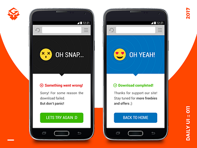 Flash Message | #dailyui #011 011 dailyui download error illustrator message mobile page