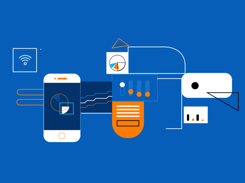 IoT Overview animation connection connectivity flat internet iot tele2 time