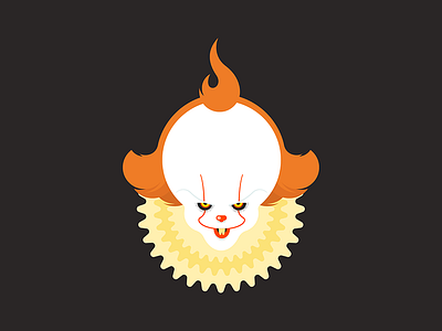 IT clown horror illustration illustrator it pennywise vector