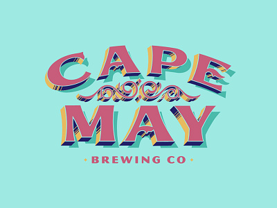 Beach Beer beach branding coastal logos typography vintage