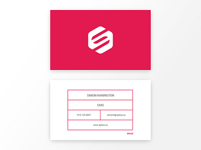 Business Cards 2d branding business cards clean illustrator modern print simple stationary