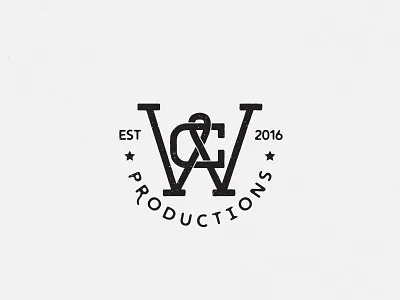 WC Productions concert country graphic design identity letter logo mark monogram music symbol texas wc