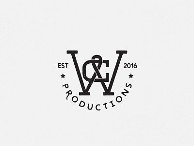 WC Productions concert country graphic design identity letter logo mark monogram music symbol texas wc