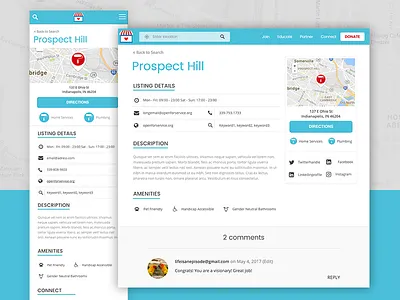 Openforservice.org Registered Businesses listing page non profit ux web website