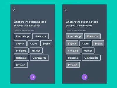 Multiple Selection screen interactive interface mobile selection mobileapp multiple selection ui userexperience userinterface ux