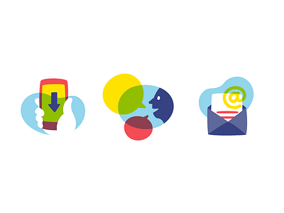 Gretchen Rubin Icons bubble email icon illustration letter person phone talk