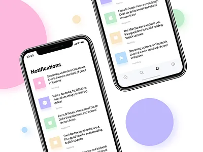 Notifications iPhone X cards iphonex notification stories