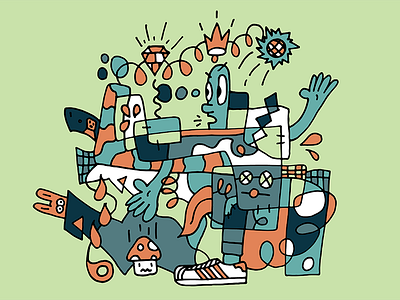 Losin' My Mind doodle illustration skillshare