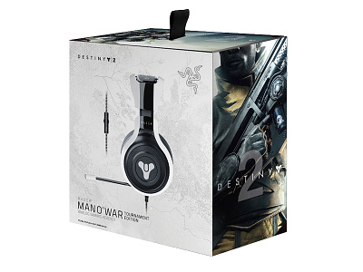 Destiny 2 Razer Packaging design destiny 2 headset packaging razer video game