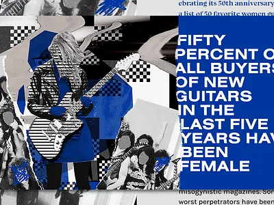 Article Illustration art article collage female paper pattern