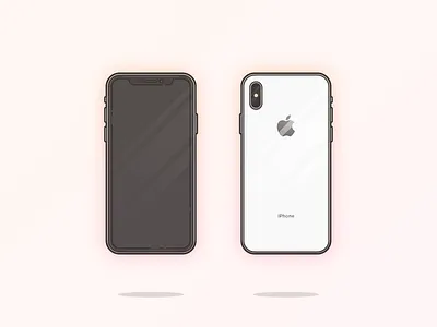 iPhone X 10 apple illustration iphone x