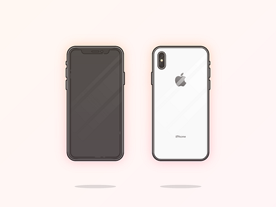 iPhone X 10 apple illustration iphone x