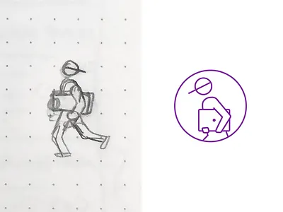 Laptop Thief Icon cyber security data breach icon laptop line art security stolen theft thief