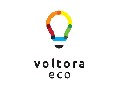 Voltora Eco branding lightbulb lighting logo