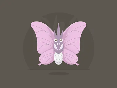 049 Venomoth 100days illustration pokemon sketch vector