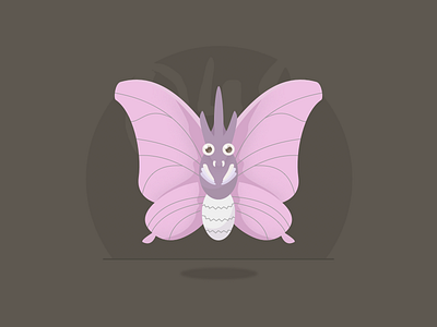 049 Venomoth 100days illustration pokemon sketch vector