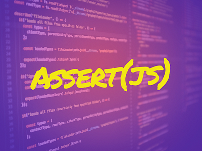 Assert(JS) 80s felt marker outrun purple yellow