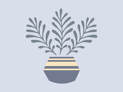 Fern digital design illustration plant