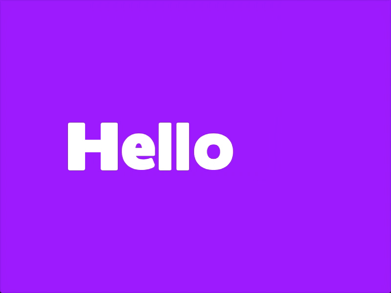 Hello Dribbble! animation debut dribbble first framer gsap hello shot