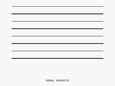 Minimal Movie Posters - Usual Suspects art direction film graphic design minimal movie poster