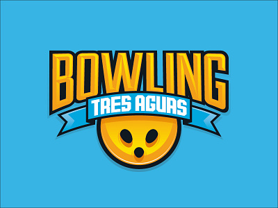 Bowling Tres Aguas bowling logo vector