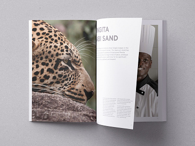 Singita Game Reserve A3 book art direction composition e commerce moodboard photography