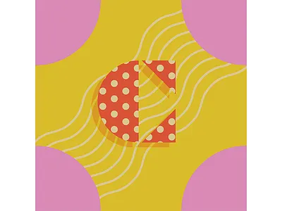 Color Palette For Dribbbs 3 beach c color logo minimal palette polka dot waves