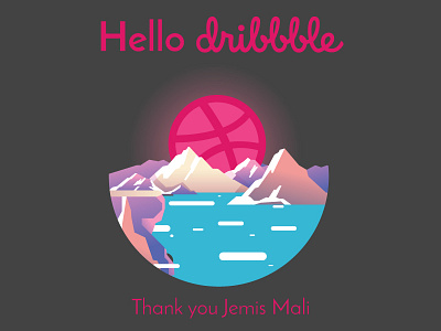 Hello Dribbble debut first hello invite shot