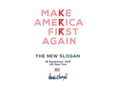 New slogan by Donald Trump america first slogan usa