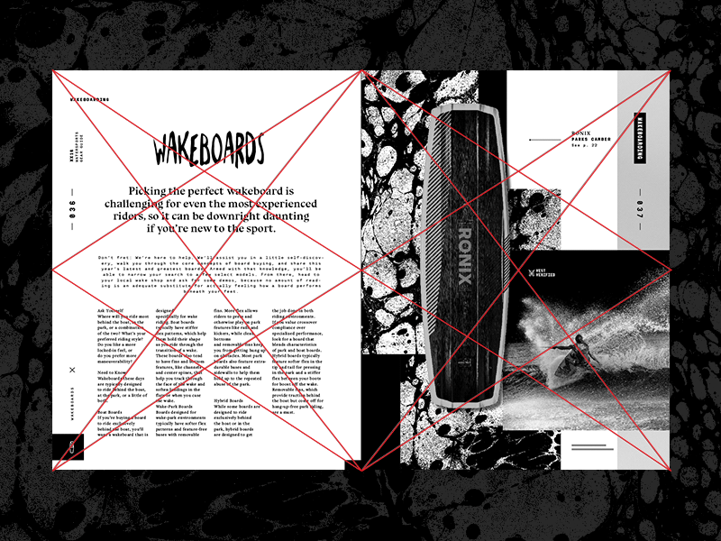 Apart of the system editorial grid layers layout