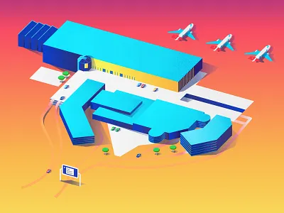 Brussels colored airport airport brussels gradient planes