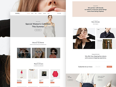 Barrel Ecommerce blog creative ecommerce fashion hero magazine minimal slider themeforest web woocommerce wordpress