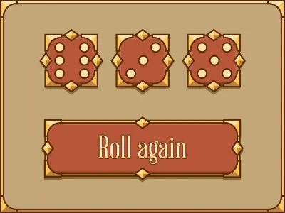 Dice 'n' Buttons buttons dice game indie indiegame ui