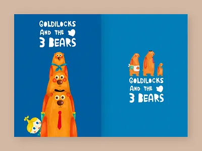 story book cover cover goldilocks illustration kids story