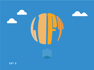 Daily Logo Challenge - Hot Air Balloon (2/50) hot air balloon logo